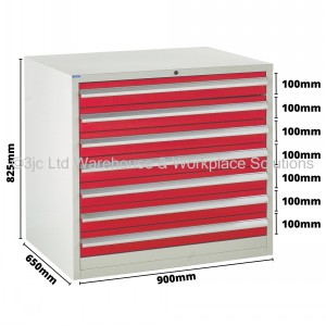Euroslide Storage Cabinet 7 Drawer 825mm